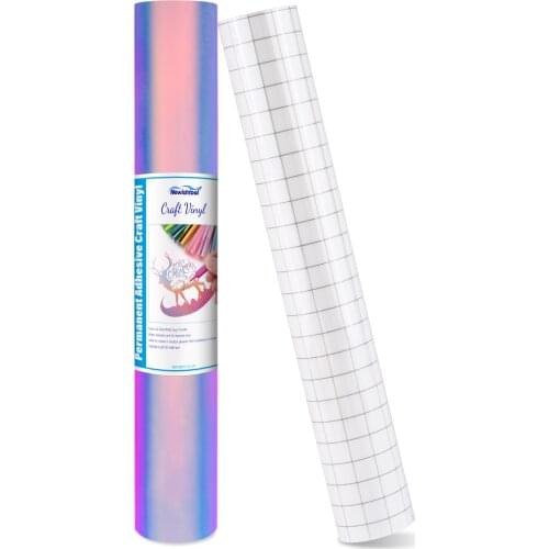 FOSHIO Rainbow Permanent Adhesive Vinyl Sheets Multi-Color Covering PVC Film Car Glass Wrapping Decal Decoration Craft Stickers