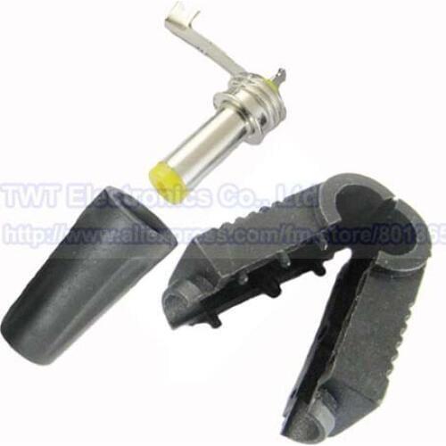 Connector 4.8mmx1.7mm Male Plug Right Angle 90 Degree DC Power ,Plastic Handle,Yellow Head, DIY ,4.8/1.7, 20pcs , Free shipping