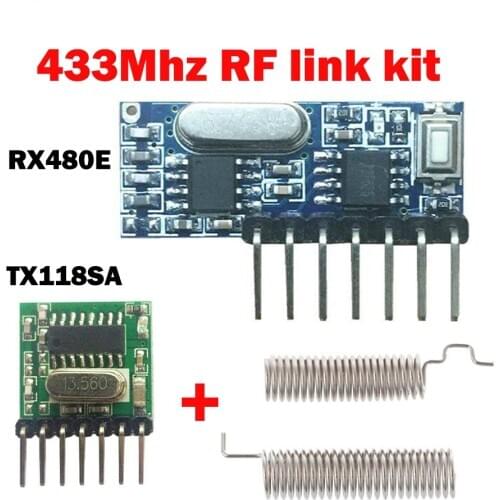 RF wireless receiver module transmitter module RX480E Transmitter Receiver Learning Code 1527 4 channl For Arduino 433 diy kit