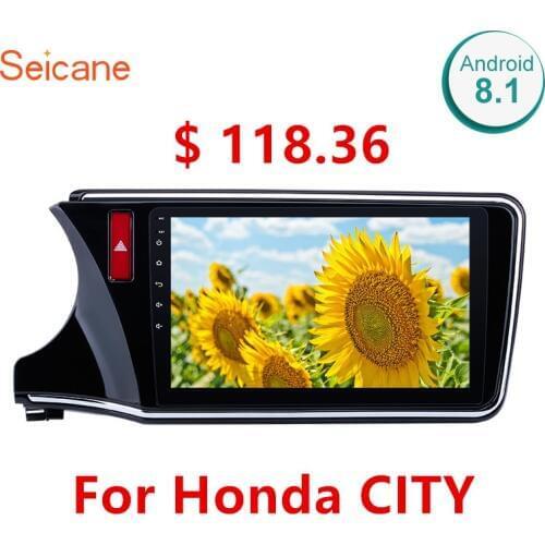 Seicane Android 8.1 2Din Wifi Bluetooth Head Unit Radio Audio GPS Multimedia Player For 2014 2015 2016 2017 Honda CITY Left