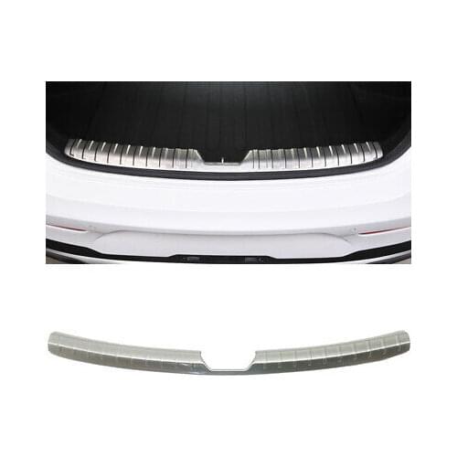 Silver Inner Rear Bumper Protector Sill Plate Cover For Kia Optima K5 2020-2021