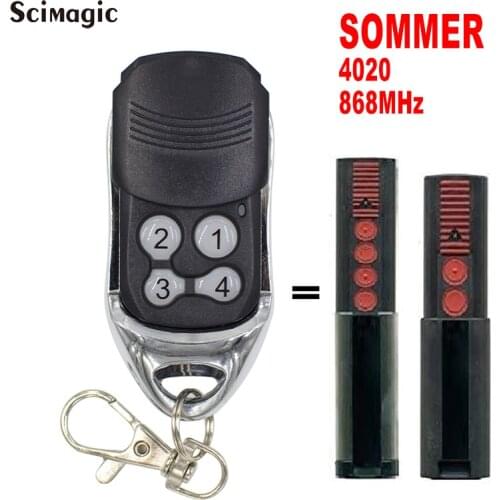 Sommer 4020 TX03-868-4 Compatible 868.8 MHz Remote Control Replacement Top Quality Slider Transmitter 100% Compatible