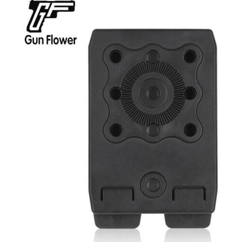 Gun&Flower Tactical Polymer Clip Molle Attachment Molle System Molle-Lok Accessory Mount for Poly,er Holster