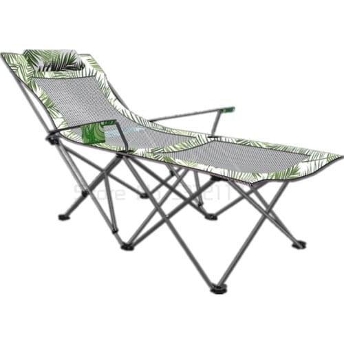 Outdoor folding bed portable lunch break sleeping recliner dual purpose ultra portable small beach chair