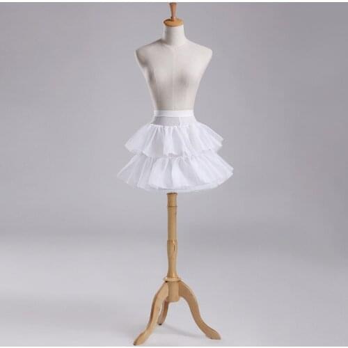 Angel Girls Crinoline Bubble Skirt Bustle Underskirt Cosplay Wedding Petticoat Girl Hoop Crinoline Flower Girl Crinoline