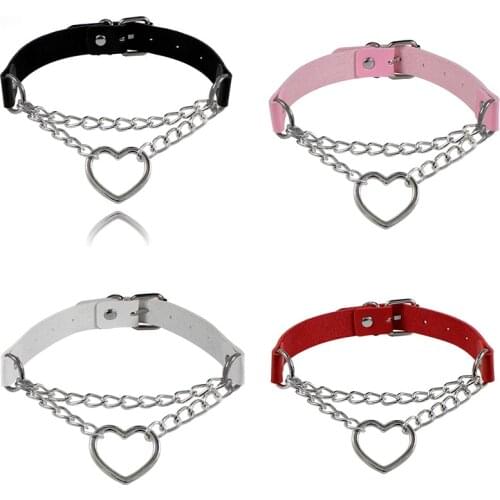 Rivets Black Goth Punk Chokers Gothic Choker Necklace for Women Hip Hop Bondage Cosplay porn toy adult sex toys for women
