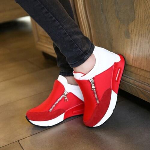 2020 New Women Casual Shoes Height Increasing Breathable Women Sneakers Flats Trainers Shoes