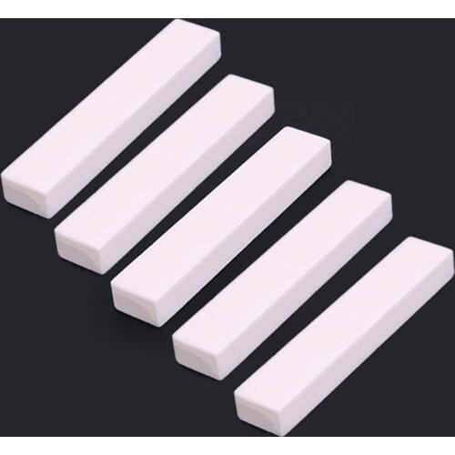 1/5pcs DIY Hard Buffalo Bone Blank Bridge Saddle Nut for LP Accoustic Classical Folk Guitar Pure Bone Parts Accessories