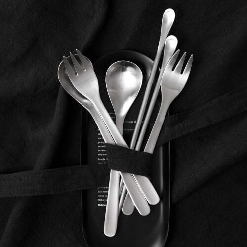 1Pc Stainless Steel Coffee Spoon Coffee Stirrer Soup Tea Spoon Dessert Ice Cream Dinner Fruit Forks Kitchen Tableware Teaspoon