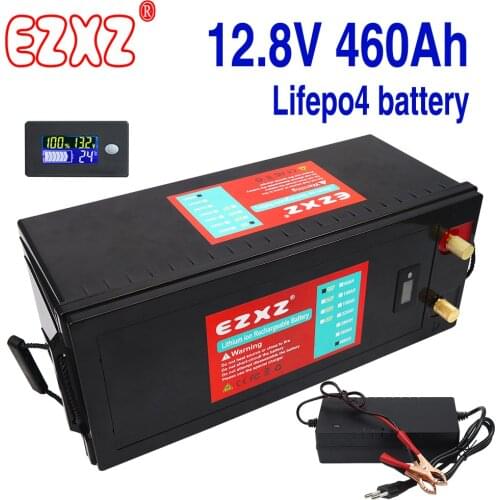 12V 360Ah 460AH LiFePO4 Battery 12.8V Lithium Power Batteries 4000 Cycles For RV Campers Golf Cart Off-Road Off-grid Solar Wind