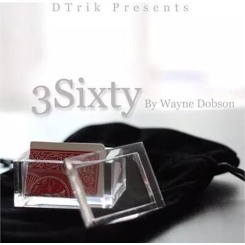 3Sixty by Wayne Dobson Magic Tricks Magician Predict Slected Card Magia Stage Gimmick Comedy Mentalism Magic Transparent Box