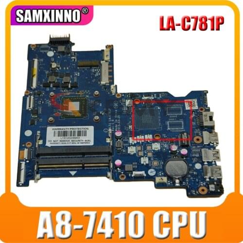 AKemy Laptop motherboard For HP Pavillion 15-AF A8-7410 AM7410 Mainboard ABL51 LA-C781P 813969-501 813969-601 818061-601