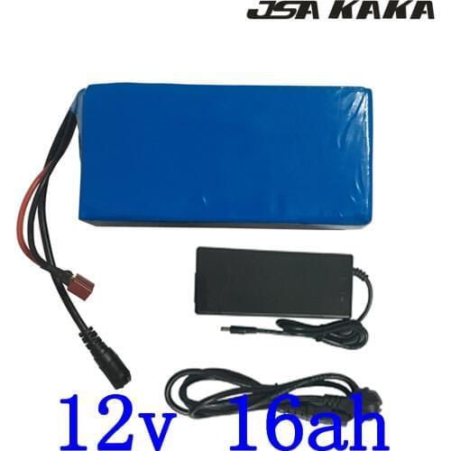 12V 15AH scooter battery12V Rechargeable Lithium battery12V 16AH electric tool with 12.6V 3A Charger for LED Light /CCTV Camera