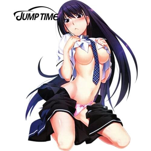 JumpTime 13cm x 9.6cm Car Styling Grisaia no Kajitsu Anime JDM Car Window Decal Car Sticker Accessorie