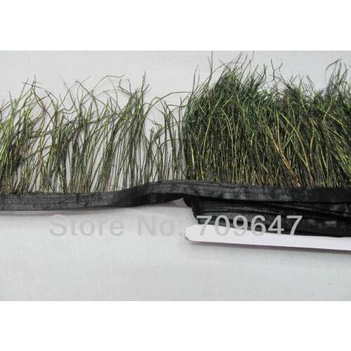 Free Shipping! 10Meters/Lot A Roll Natural Peacock Feathers Trimming Peacock Feather Ribbon for dress