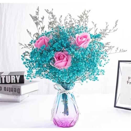 Soap Roses Bouquet Dried Fake Flowers Decor Artificial Plant Aesthetic Room Decoration Accessories Birthday Gift For Girl Friend