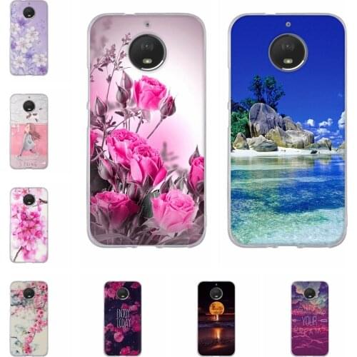 Cover For Moto G5S Case Silicone Soft TPU Cute Flower Printed Painting Back Cover Phone Case For Motorola Moto G5S Cover Fundas