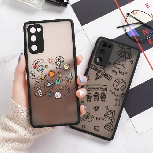 Cartoon Astronaut Case For Samsung A32 A52 A72 A51 A71 A12 A21S A42 A31 A50 A70 A20 A30 A10S A01 A20S Case Hard Lens Protection