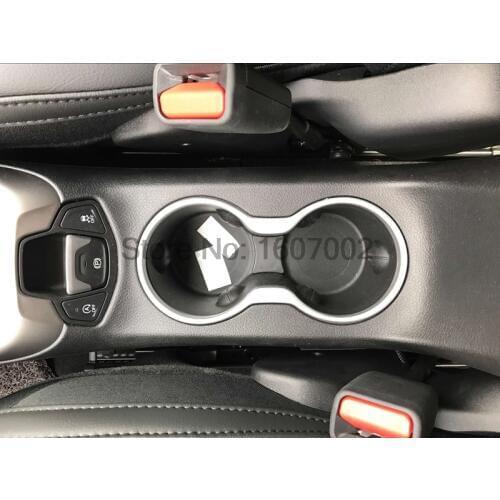 For Jeep Compass Second Generation 2017 2018 ABS Matte Interior Water Cup Holder Decoration Cover Trim Car Styling