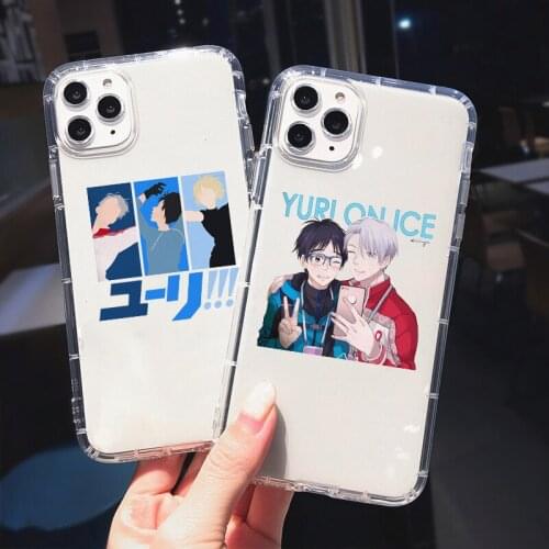Hot Yuri on Ice Anime Shockproof Phone Case For iPhone 11 Pro Max 12 XS X 8 7 SE2020 XR 6s Plus Clear Soft Silicone Cover Fundas