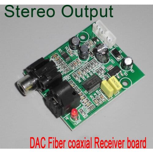 CS8416+CS4344 Fiber Coaxial DAC Audio Decoder Board 24BIT/192K Stereo output DAC digital decoder Module