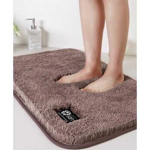 Toilet door mat household door carpet bedroom toilet door mat suction mat bathroom non-slip mat thickened