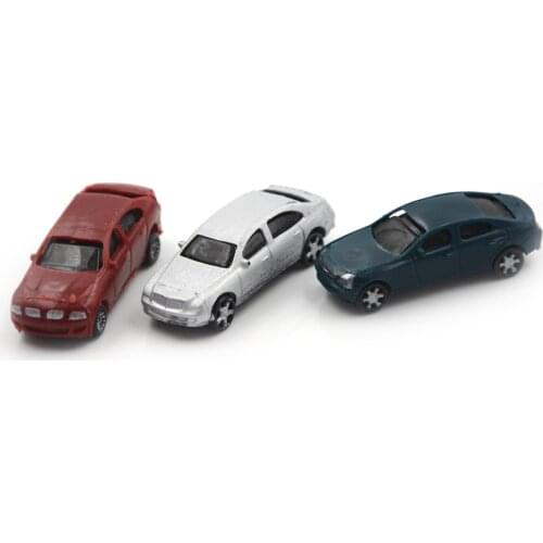 Wholesale 10pcs Painted Model Cars Building Train Layout Scale HO (1 to 100) CB100-3 Model Building Toy Kits Kid best Children