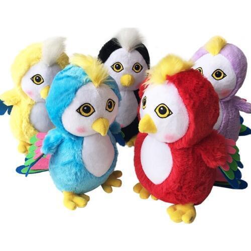Simulation parrot doll cartoon parrot doll plush toy children doll doll birthday gift Creative Parrot Cartoon Toys
