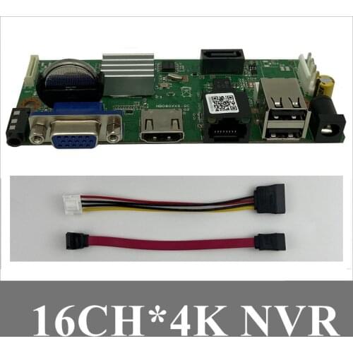 4PCS NVR board H.265 16CH*5MP Network Digital Video Recorder Motion Detection P2P CMS XMEYE Remote Mobile CCTV 1 SATA Max 8T