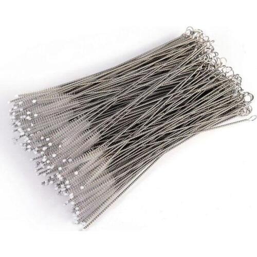 Hot 1000Pcs/lot Straw Cleaning Brush Stainless Steel Feeding Bottle Wash Drinking Pipe Straw Baby Bottle Brushes Brush Cleaner