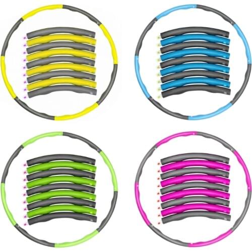 Hula h oop 6/7 Pieces Tyres, Fitness, Adults, Easy to put Together, Slimming Hula H oop, Removable Sections, Professio