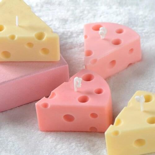 Cheese Shape Silicone Candle Mold Scented Mousse Cake Moulds Soap Mold Chocolate Fondant Pastry Baking Decorating Tools Bakeware