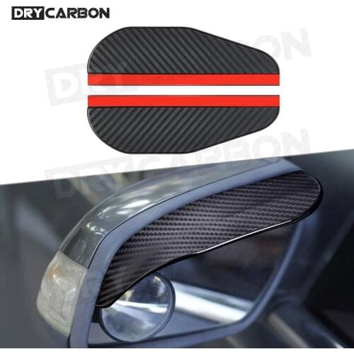 Universal Carbon Look Car Accessories Rearview Mirror Rain Shade Rainproof Blades Car Back Mirror Eyebrow Rain Cover 2Pcs PVC