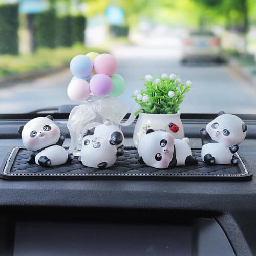 Creative Cartoon Cute Panda Party Cake Decoration Baking Cake Girl Heart Ornament Dessert Home Desktop Car Mounted Accessories