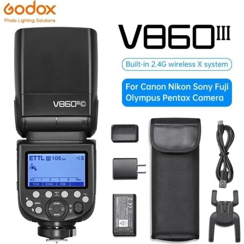 Godox V860II-C V860II-N V860II-S V860II-F V860II-O TTL HSS Li-ion Battery Speedlite Flash for Canon Nikon Sony Fuji Olympus