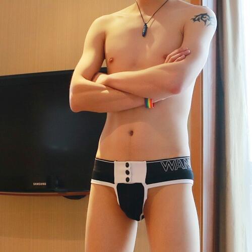 WJ mens underwear design briefs waist button wide high-quality mens briefs wj 2022 sj