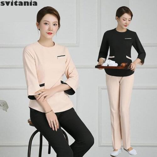 Health Salon Beauty Salon Work Clothes Foot Bath Massage Clothes Beautician Work Clothes Hotel Waiters Uniform