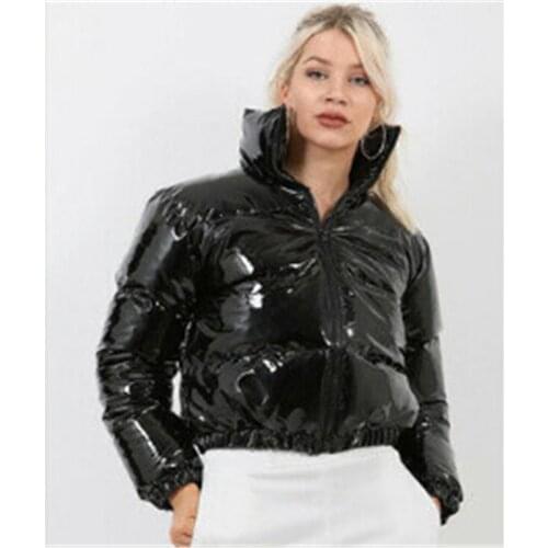 Puffer Jacket Women Autumn Winter Long Sleeve Clothes Zip Outerwear Cotton Padded Bubble Streewear Quilted Parkas Female LR1692