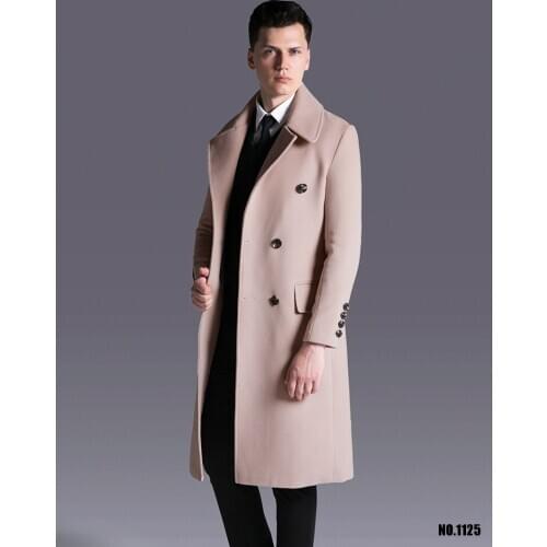 Winter Coat Men Plus Size Black Woolen Coat Man Jacket 5xl 6xl Mens Overcoat Coats Male Casaco Masculino Inverno KJ250
