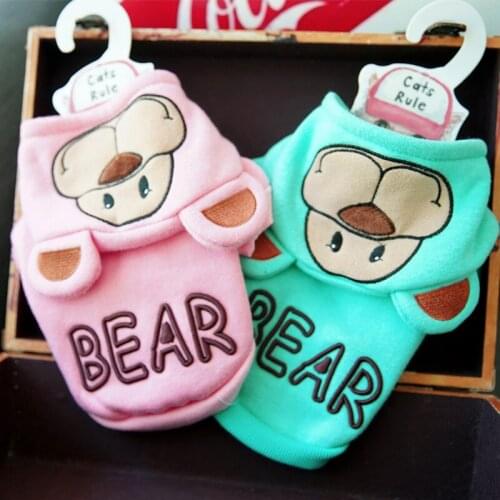 2 Color Winter Warn Apparel Pet Apparel Coats Bear Animal Clothing Hoodies For Pet Small Large Dog Coat Jackets for chihuahua