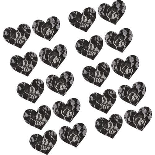 10 Pairs Heart Shaped Women Sexy Pasties Disposable Pasty Set Stain Nipple Cover Lady Breast Petal Backless Low Cleavage Dresses