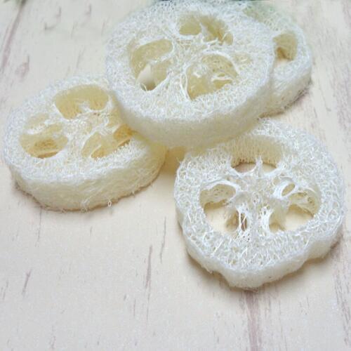 200pcs/lot diameter 6-8cm Natural Loofah Slice DIY customize soap tools,cleaning supplies,sponge scrubber,facial soap