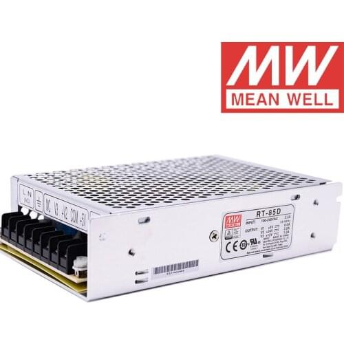 Mean Well RT-85D 5V/24V/12V AC/DC 90W Triple Output Switching Power Supply meanwell online store