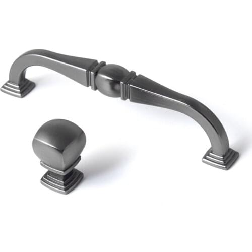 HJY Black Nickel Pull Handles Hardware Modern Cupboard Cabinet Drawers Knobs Wardrobe Door Decoration Furniture Handle Z448