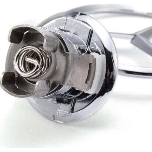 3D Metal Blue Chrome Star Bonnet Hood Logo Emblem Badge for W124 W202 W203 W204 W208 W210 W220 W221 44MM A2108800186