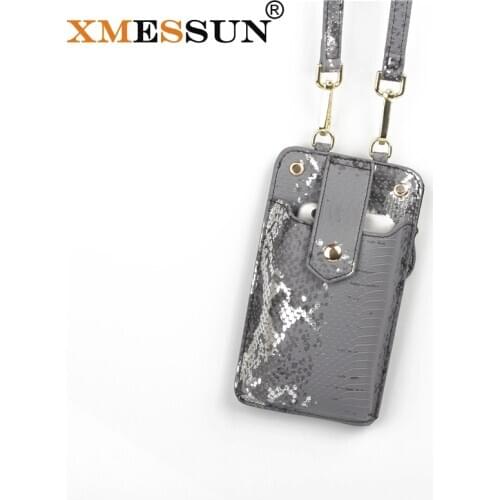 Fashion Snake Pattern Leather Mini Shoulder Bag Women Mobile Phone Bag for Iphone 11 Pro Max Phone Wallet Cross Body Bag
