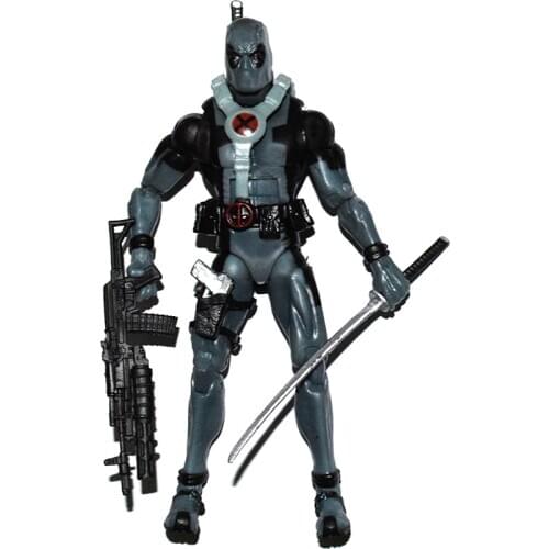 ML Legends Comic Super Hero X Force Deadpool Gray Suit Action Figure Loose