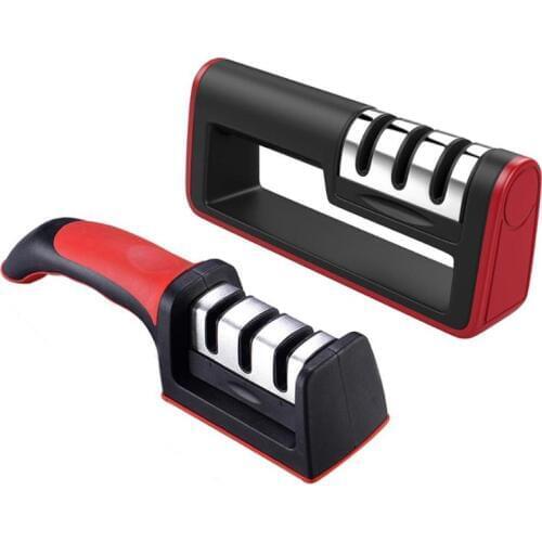 Multi-function 3 Stages Sharpener Tungsten Steel Dual-side Cutting Knife Two Side Three Section Household Fast Knife Sharpener