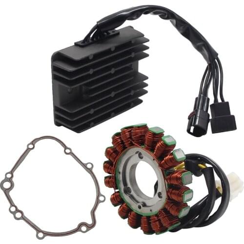 Motorcycle Magneto Stator Coil+Voltage Regulator Rectifier+Clutch Engine Cover Gask For Suzuki GSXR750 32800-47H00 11483-01H00
