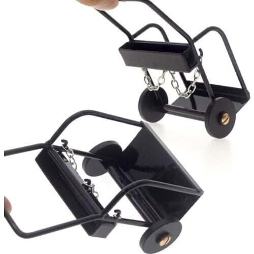 Q9QB Novelty Remote Control Metal Mobile Trolley for Model Car Parts Durable for Collectors Compatible with Trx4 Scx10 D90